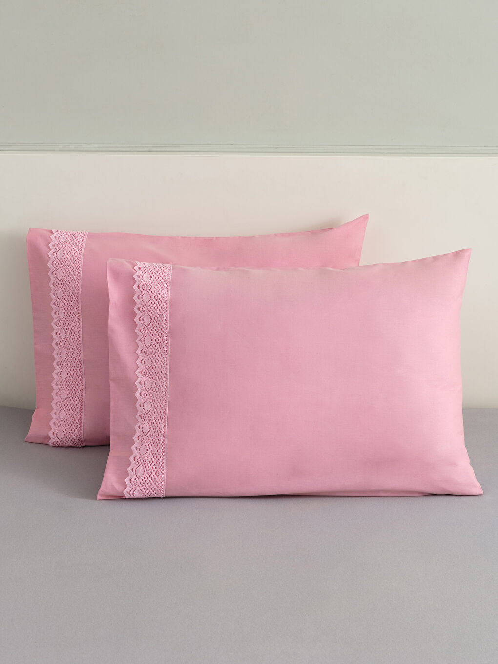 LCW HOME Jastučnice sa čipkom 2 kom 50x70 cm -W1J217Z8-FTG