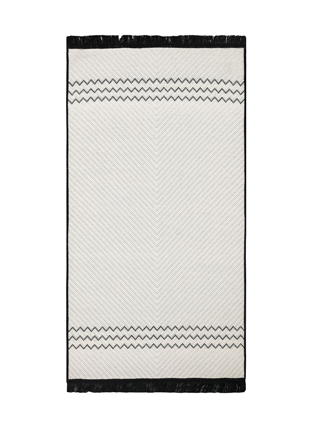 LCW HOME Jacquard-Teppich mit Quasten, beidseitig verwendbar, 80x150 cm -W1J240Z8-F9C