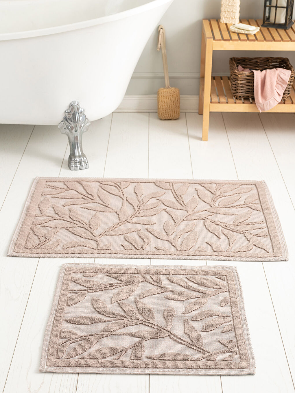 LCW HOME Patterned Bath Mat 2 Pack -W1J475Z8-LQX