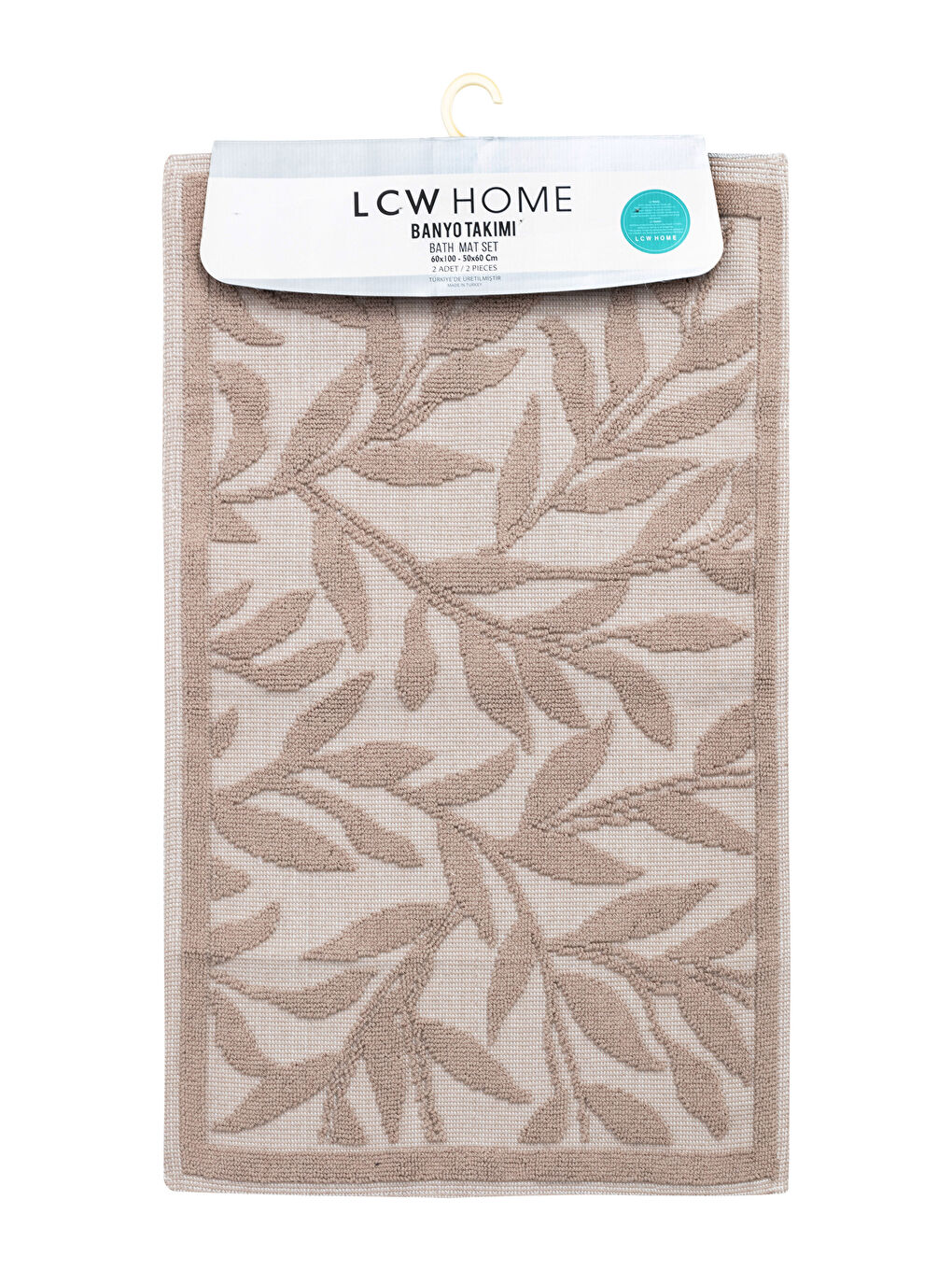LCW HOME Patterned Bath Mat 2 Pack -W1J475Z8-LQX