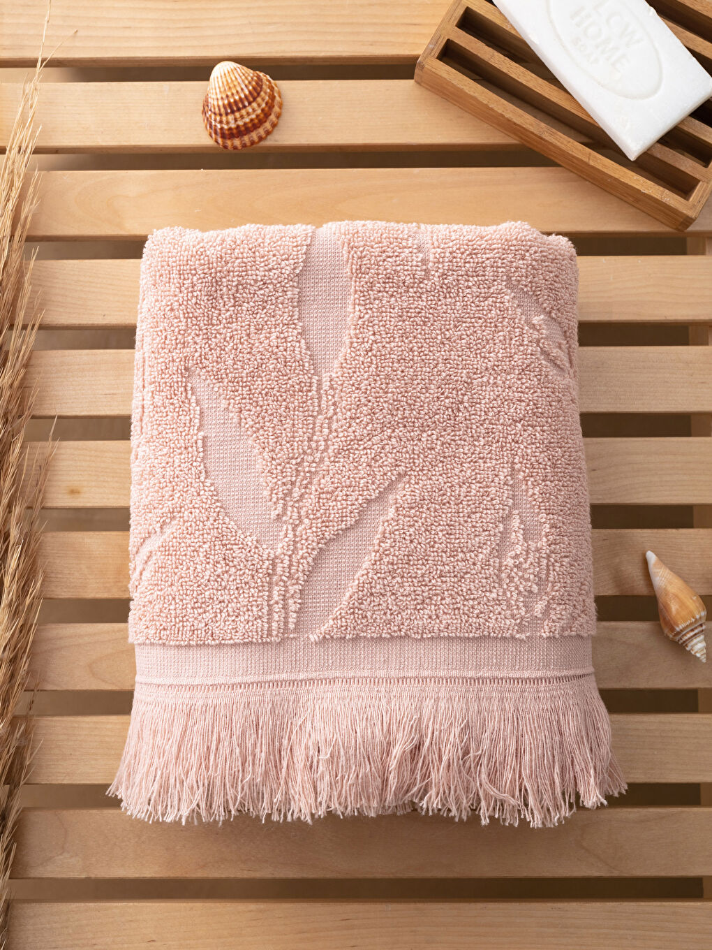 Jacquard Tasseled Face Towel 50x80 Cm-1