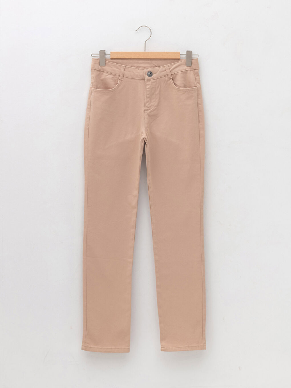 Базовые хлопковые брюки для девочек