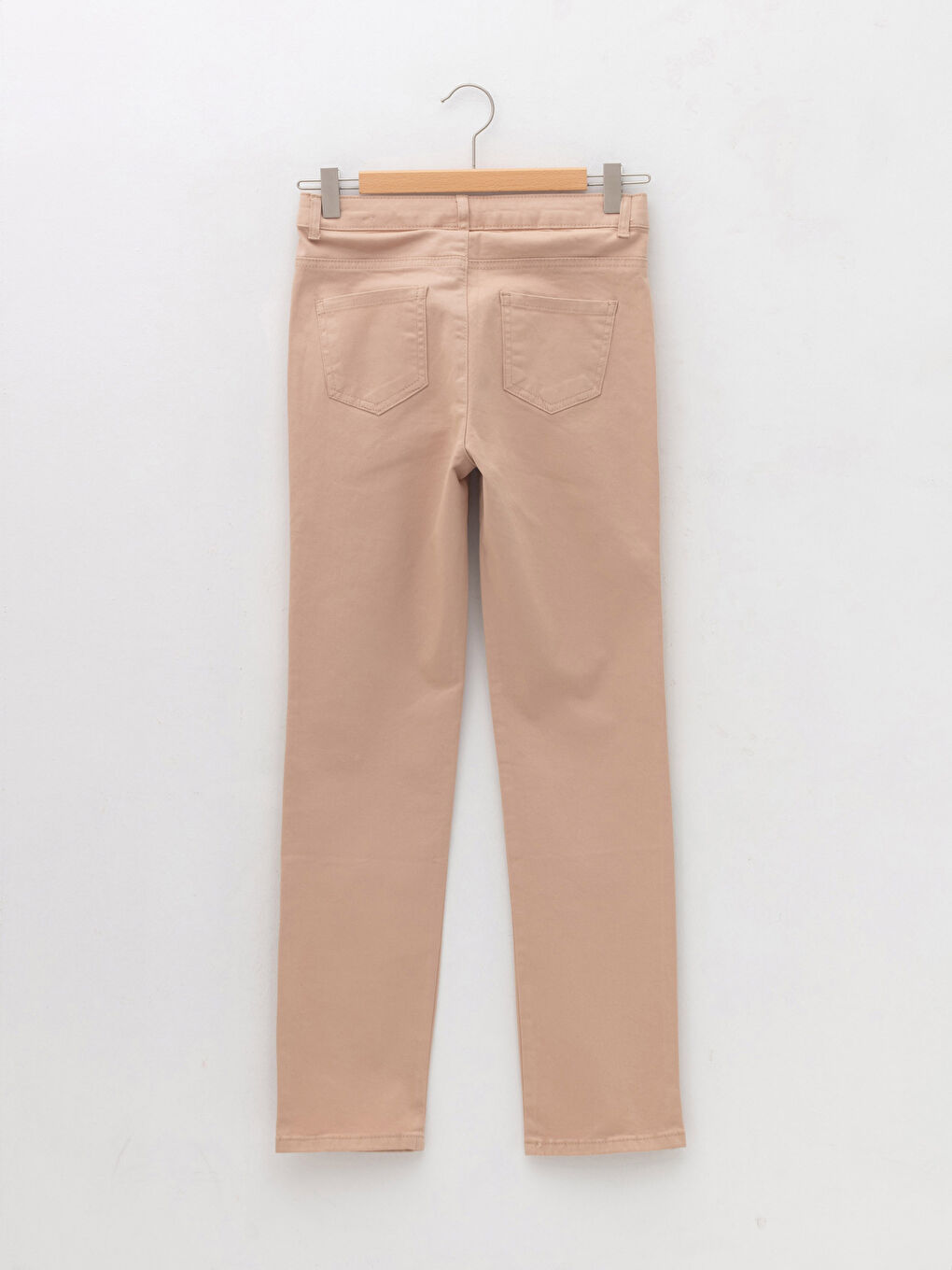 Базовые хлопковые брюки для девочек-1