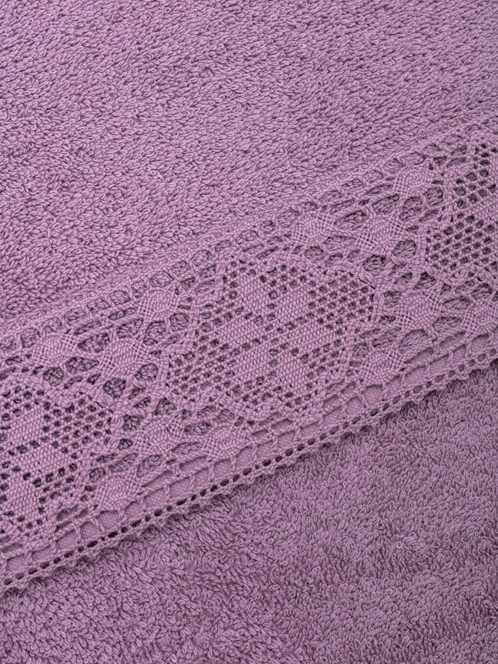 Lace Detailed Curl Face Towel 50x80 Cm-2