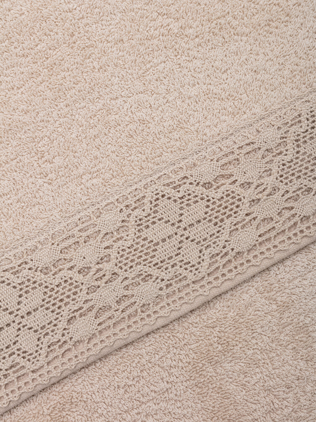 Полотенце для лица с кружевными деталями 50x80 см-2