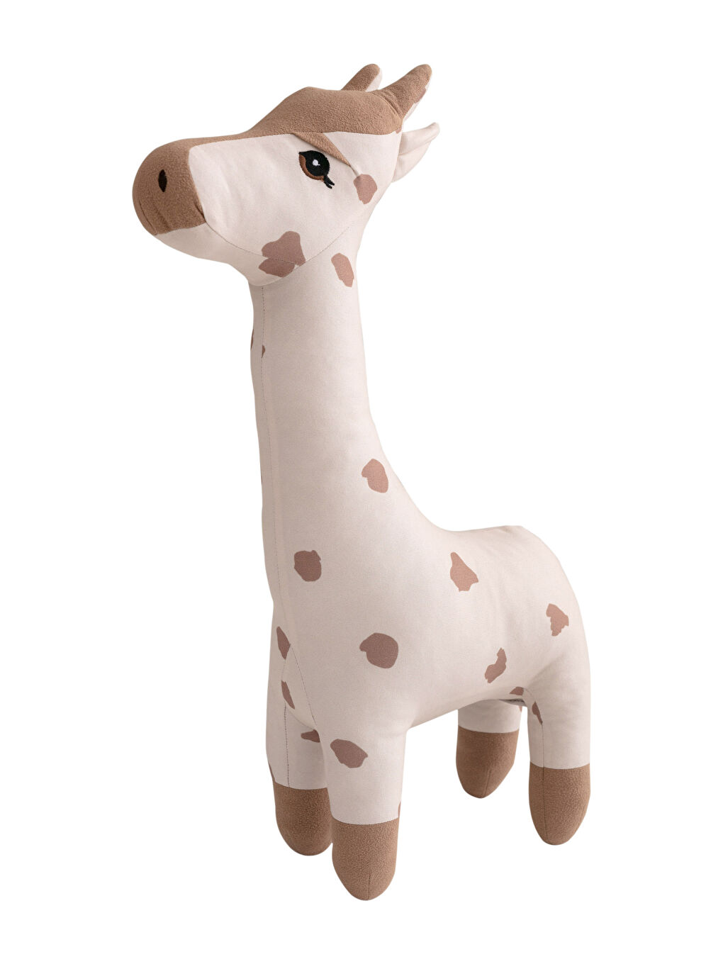 LCW HOME Embroidery Detailed Filled Plush Baby Giraffe Throw Pillow 28x49 Cm -W1JB36Z1-F9C