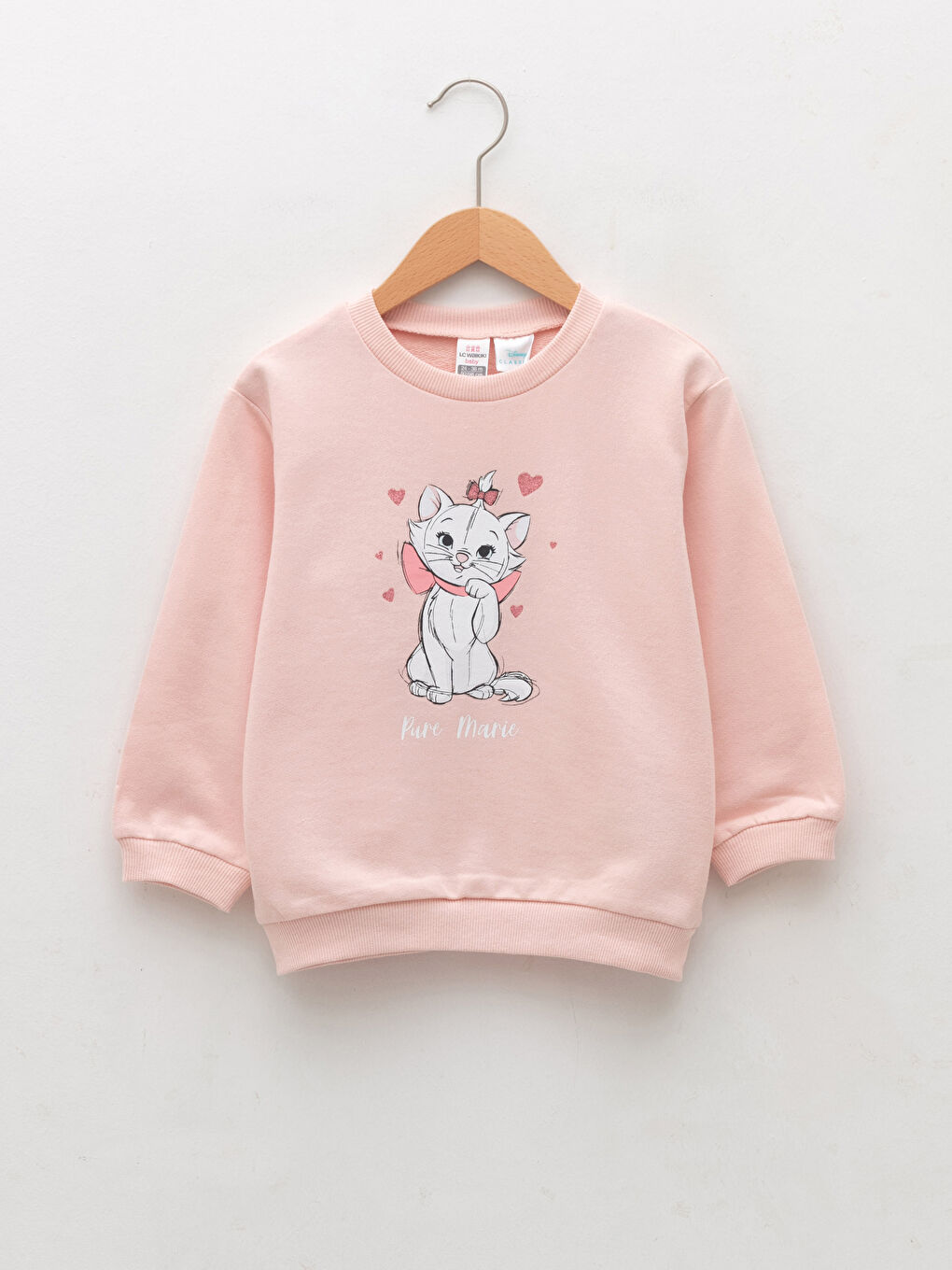 LCW baby Sweat-Shirt Bébé Fille Manches Longues Imprimé Aristochats Col Rond -W1JF32Z1-FXW