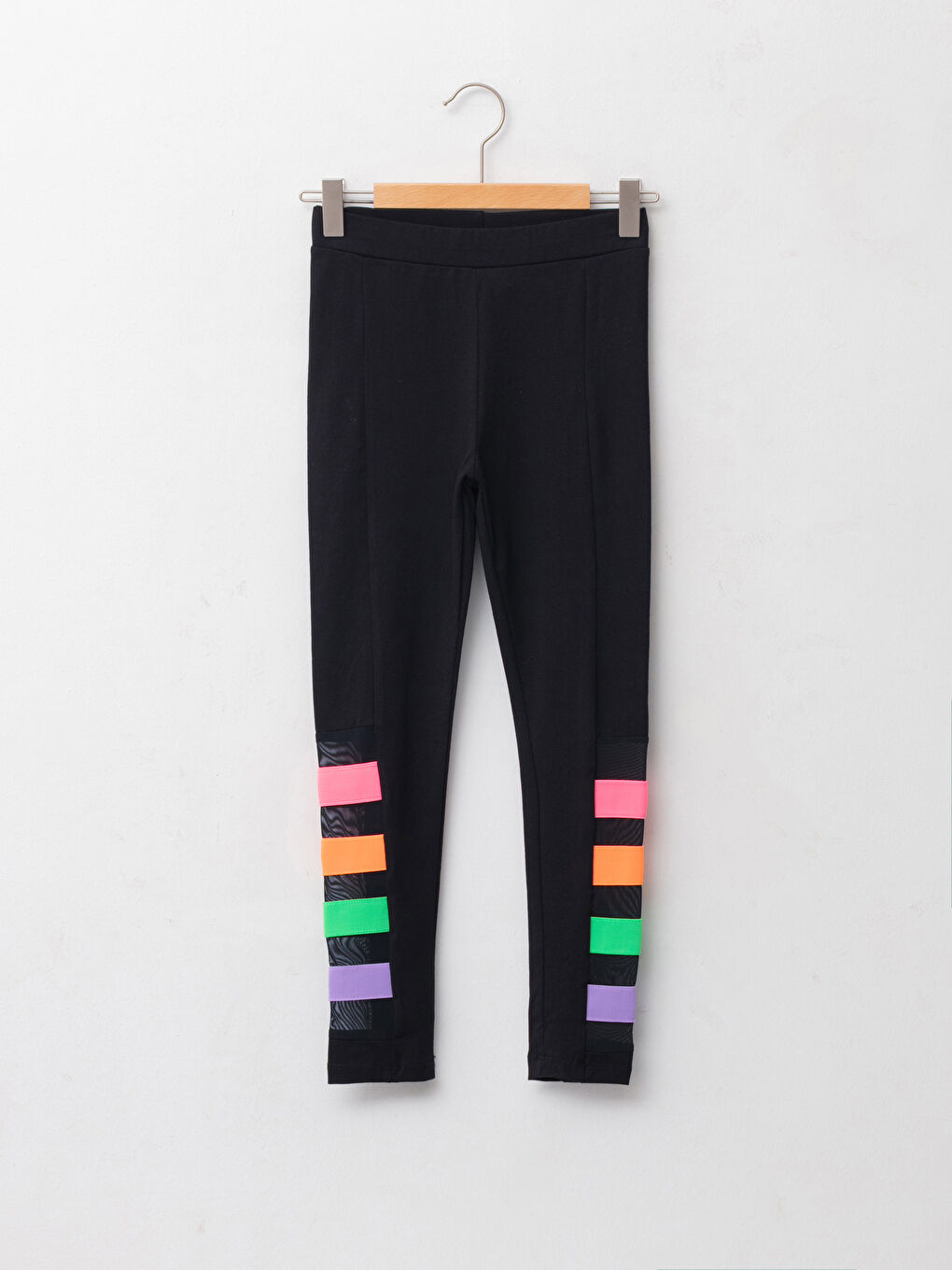 Colanți din Bumbac cu Bloc de Culoare și Talie Elastică pentru Fete