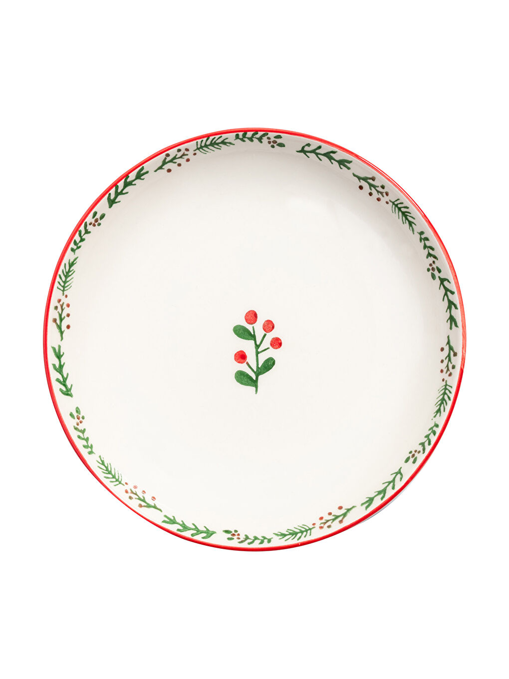 LCW HOME Božićni Keramički Duboki Tanjir Sa Štampom 21 cm -W1JH69Z8-F9C