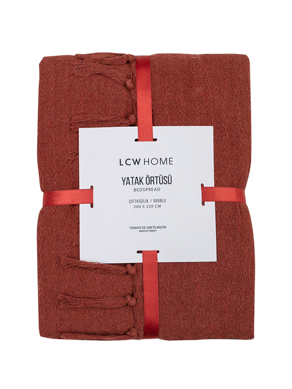 LCW HOME Double Bedspread with Tassels 200x230 Cm -W1JN26Z8-SDT