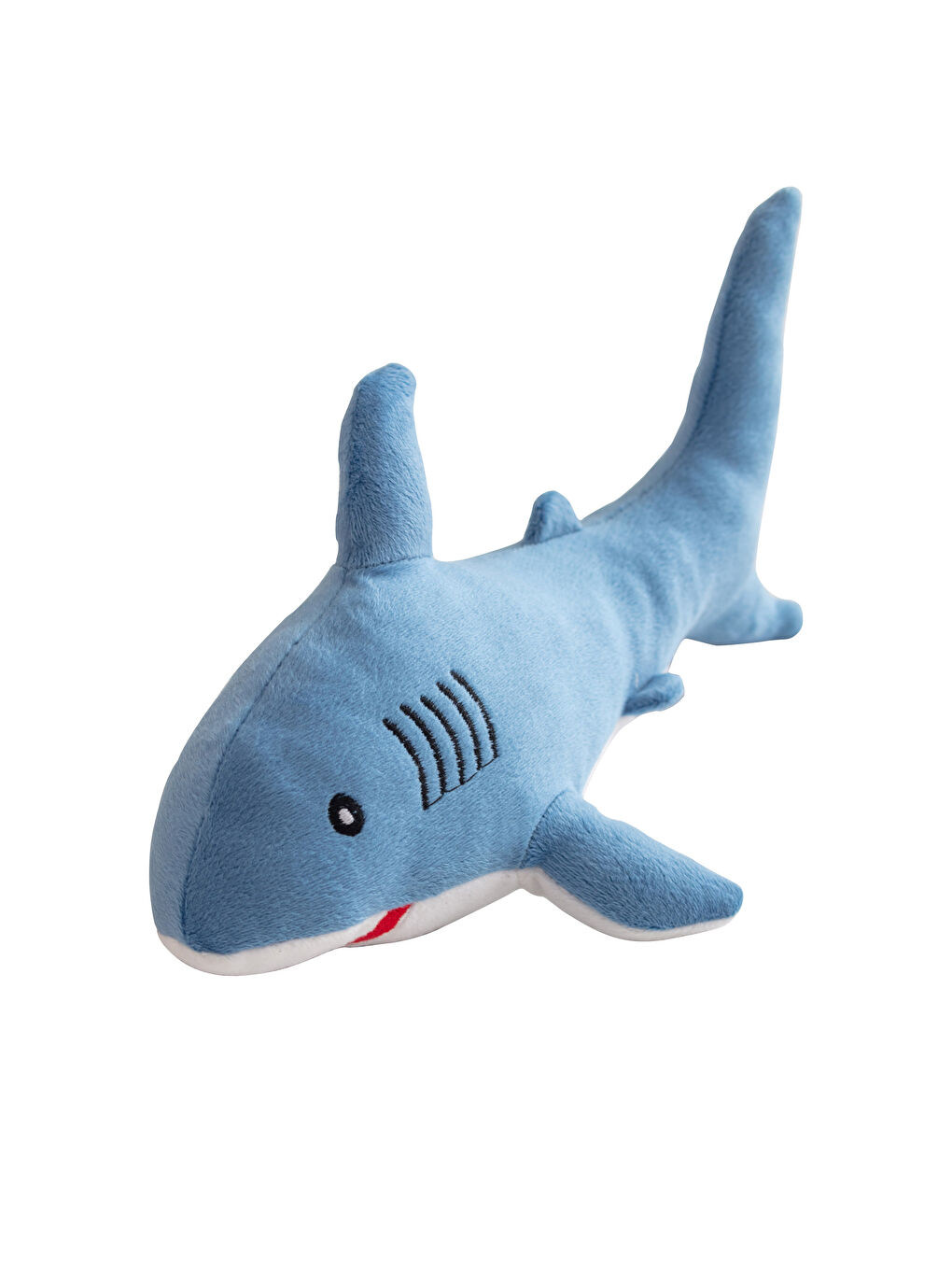 Embroidery Detailed Filled Plush Baby Shark Throw Pillow 20x16 Cm-2