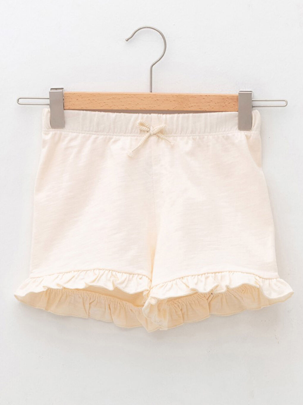 Elastic Waist Basic Cotton Baby Girl Shorts