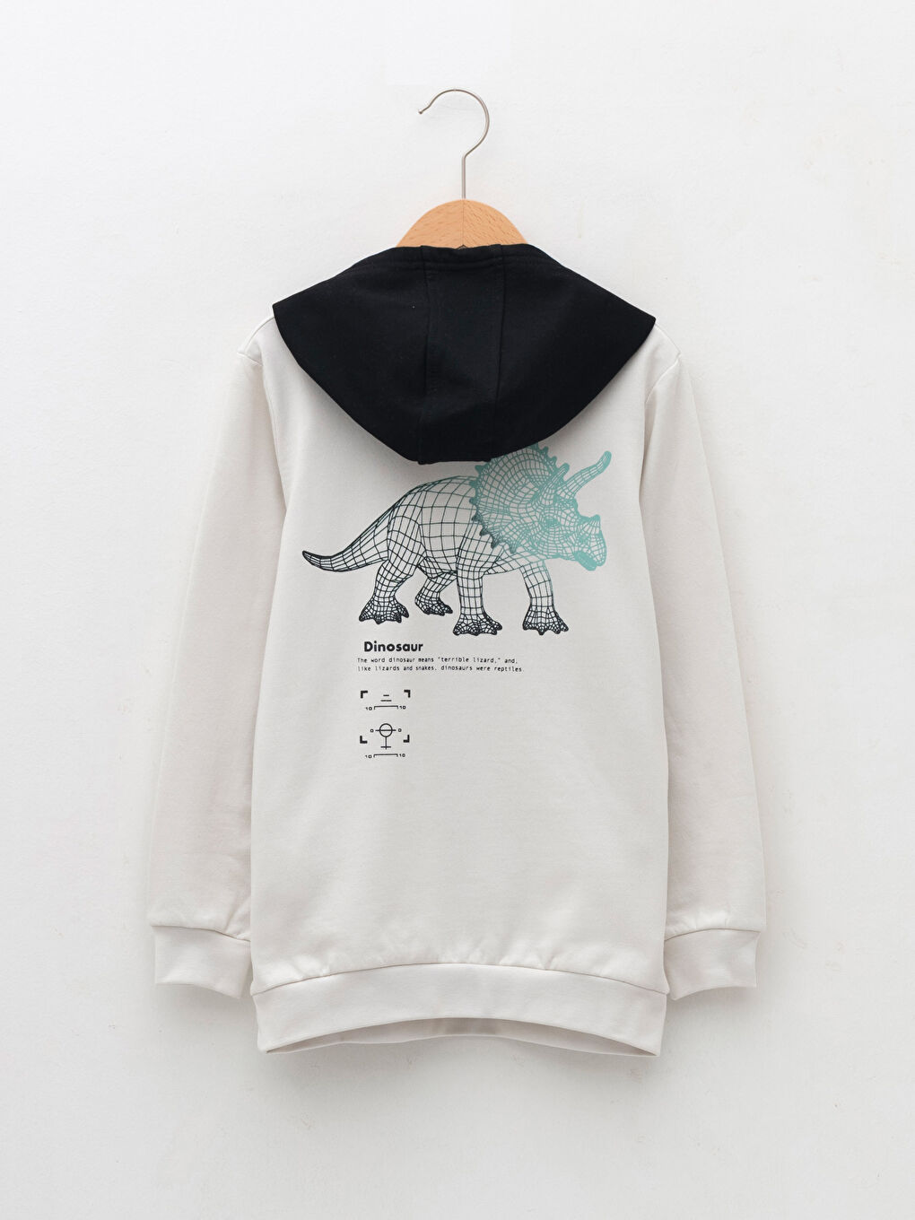 LCW Kids Bedrucktes Sweatshirt mit Kapuze und langen Ärmeln für Jungen -W1K439Z4-QVW