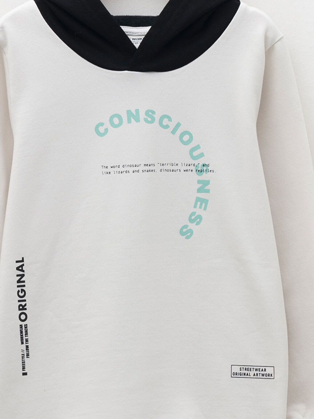 LCW Kids Bedrucktes Sweatshirt mit Kapuze und langen Ärmeln für Jungen -W1K439Z4-QVW