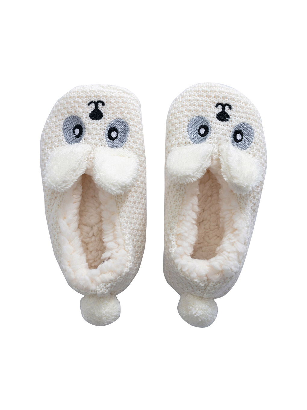 LCW HOME Embroidery Detailed Fleece Women's House Shoes -W1KH70Z8-RTA