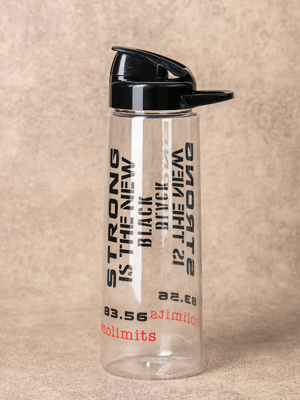 Men's Water Bottle with Text Printed Cap