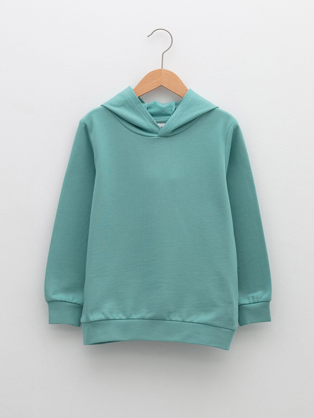 Hooded Basic Long Sleeve Boy Sweatshirt