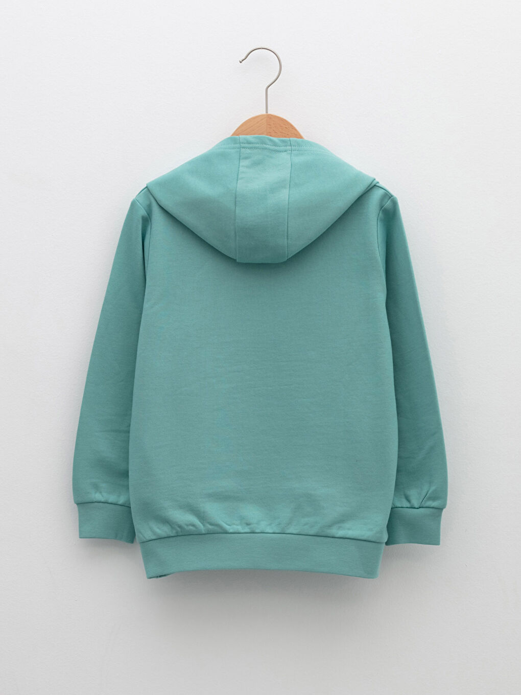 Hooded Basic Long Sleeve Boy Sweatshirt-1