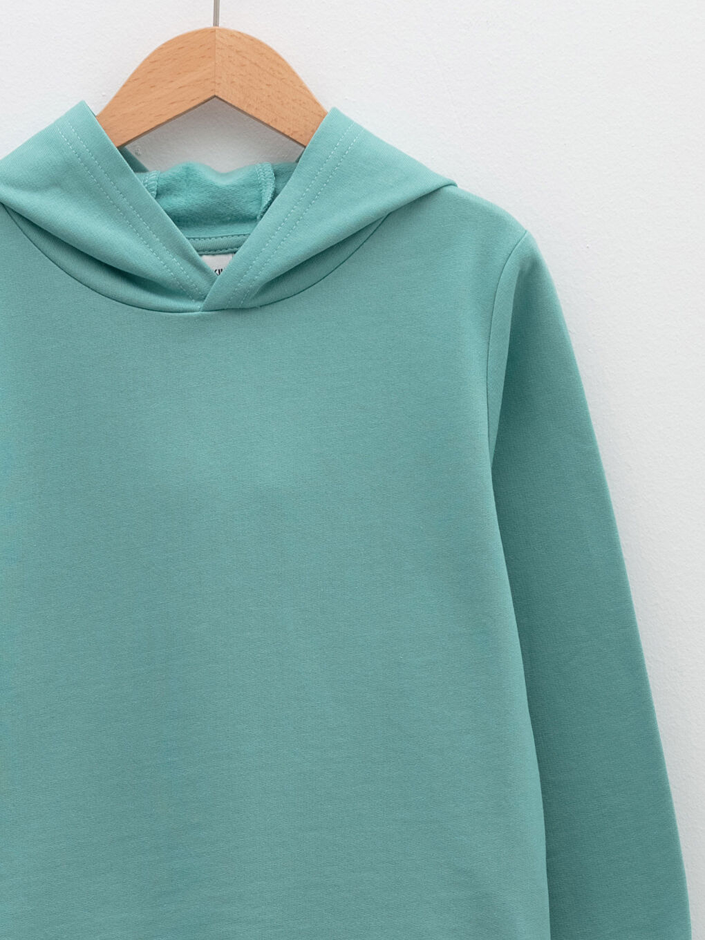 Hooded Basic Long Sleeve Boy Sweatshirt-2