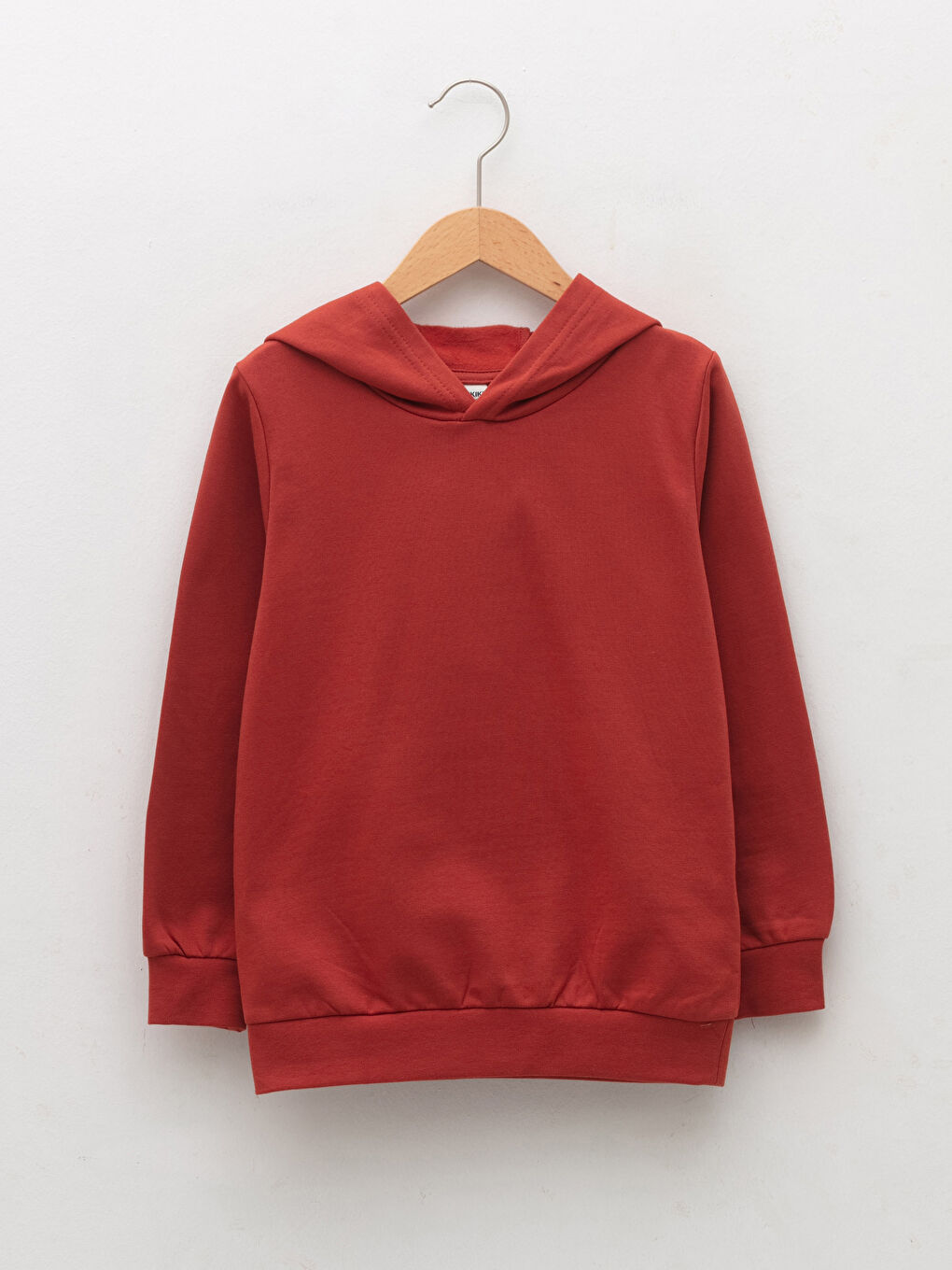 Hooded Basic Long Sleeve Boy Sweatshirt