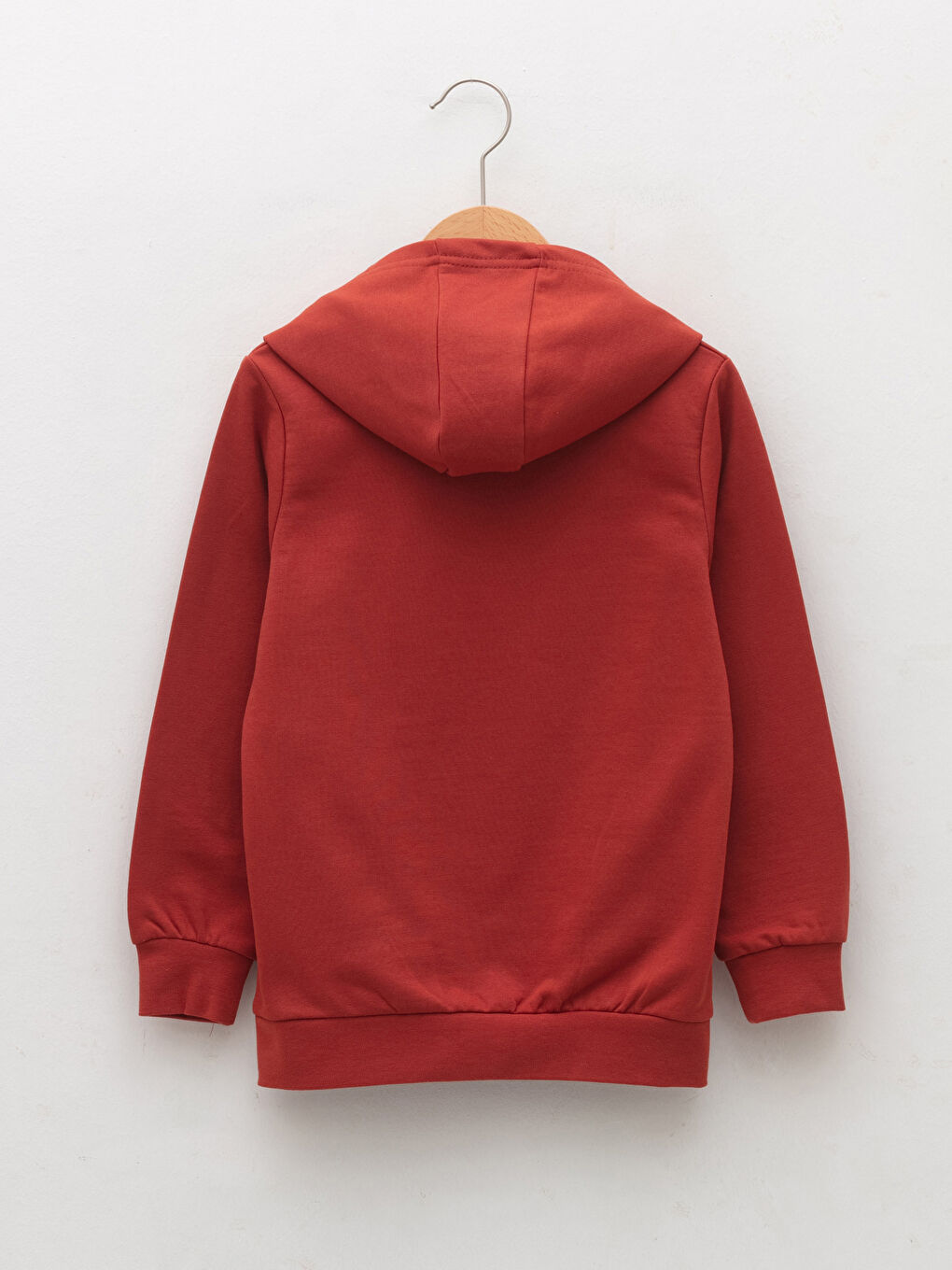 Hooded Basic Long Sleeve Boy Sweatshirt-1