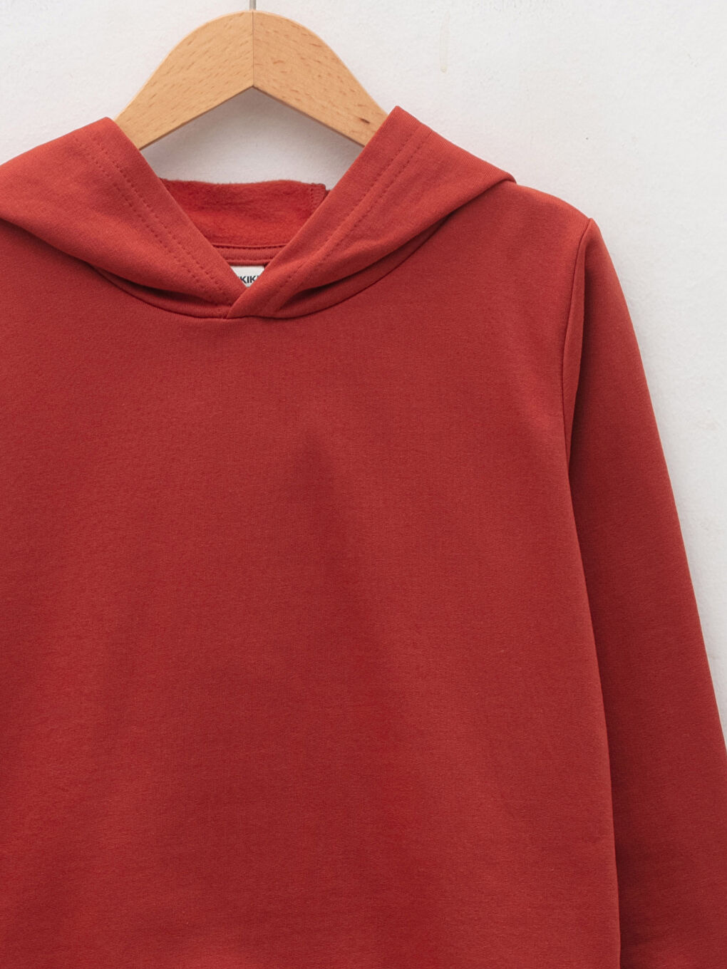 Hooded Basic Long Sleeve Boy Sweatshirt-2