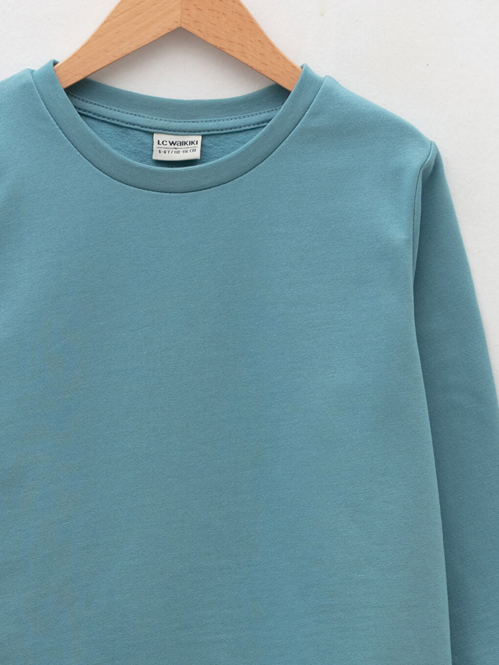 Crew Neck Basic Long Sleeve Boys' Sweatshirt-2