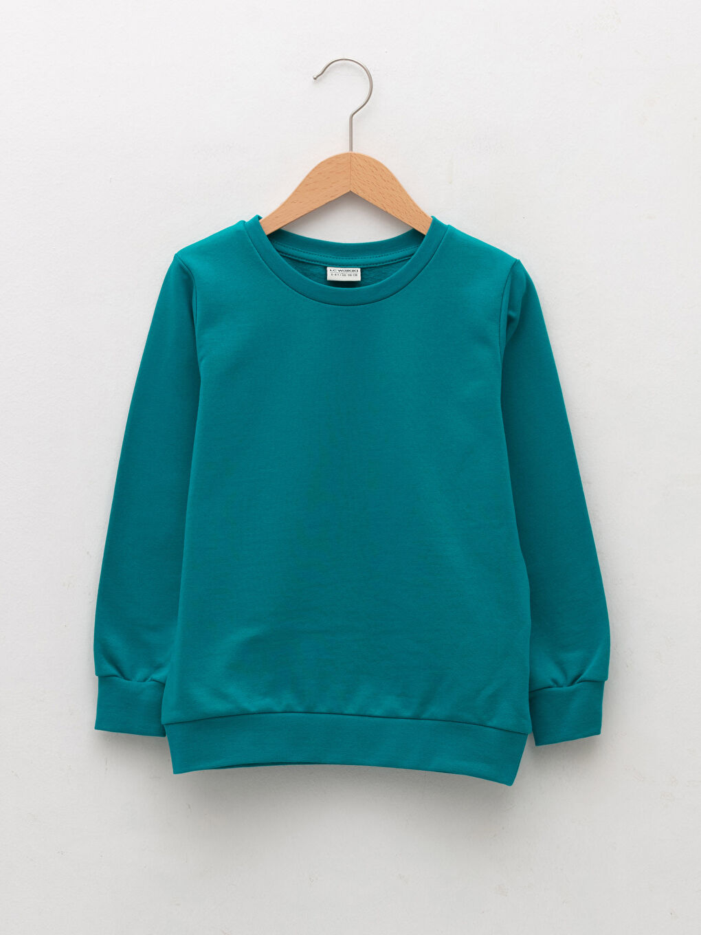 LCW Kids Bisiklet Yaka Basic Uzun Kollu Erkek Çocuk Sweatshirt -W1L087Z4-H3M
