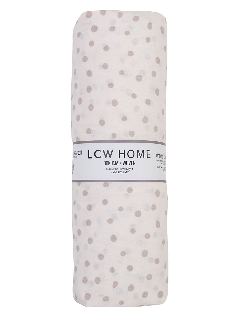 LCW HOME Dupli čaršav sa gumicom i jastučnice sa tufnama -W1L633Z8-LQB