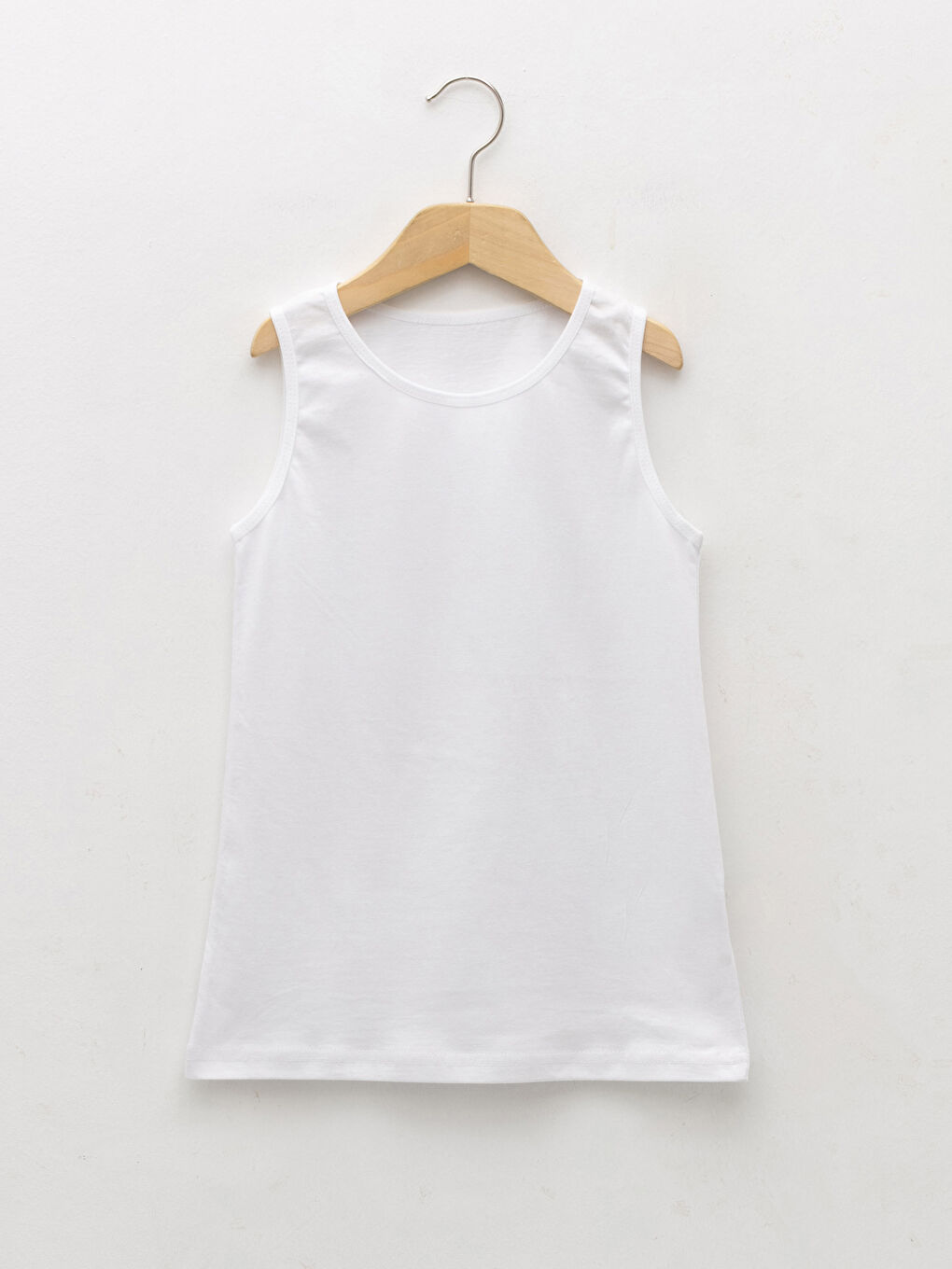Débardeur Basique en Coton à Col Rond pour Fille