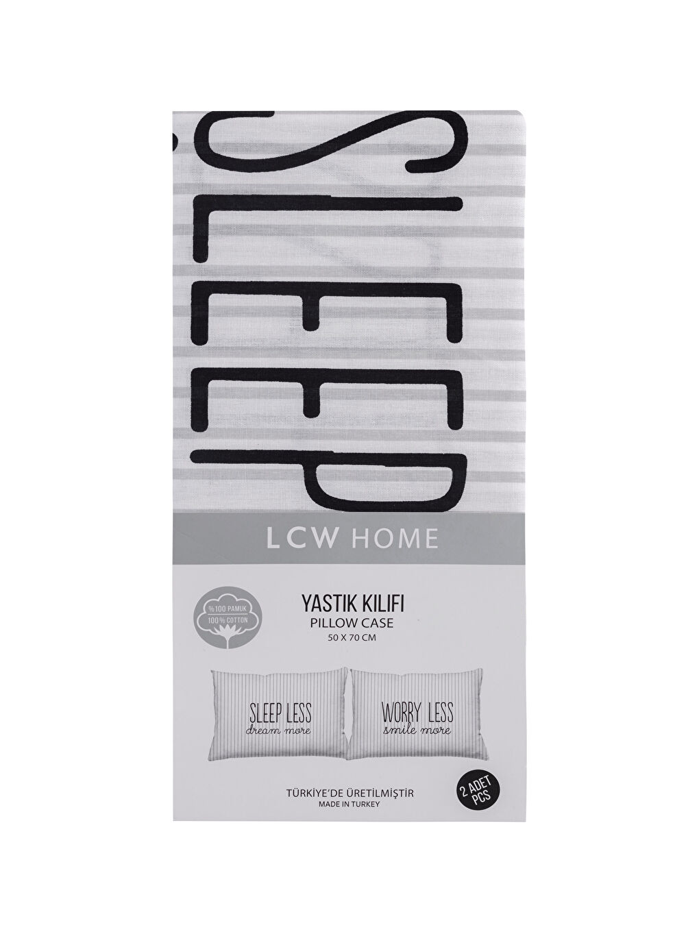LCW HOME Štampana Tkana Jastučnica 2-pakovanja 50x70 Cm -W1LK12Z8-LQJ
