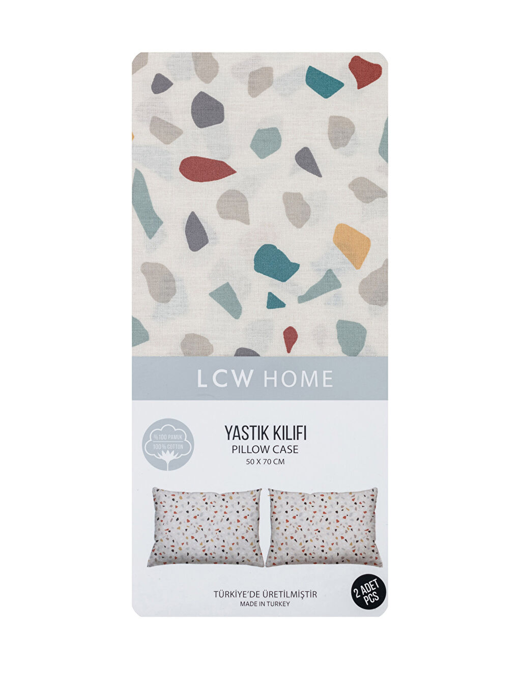 LCW HOME Štampana Tkana Jastučnica 2-pakovanja 50x70 Cm -W1LK13Z8-F9C