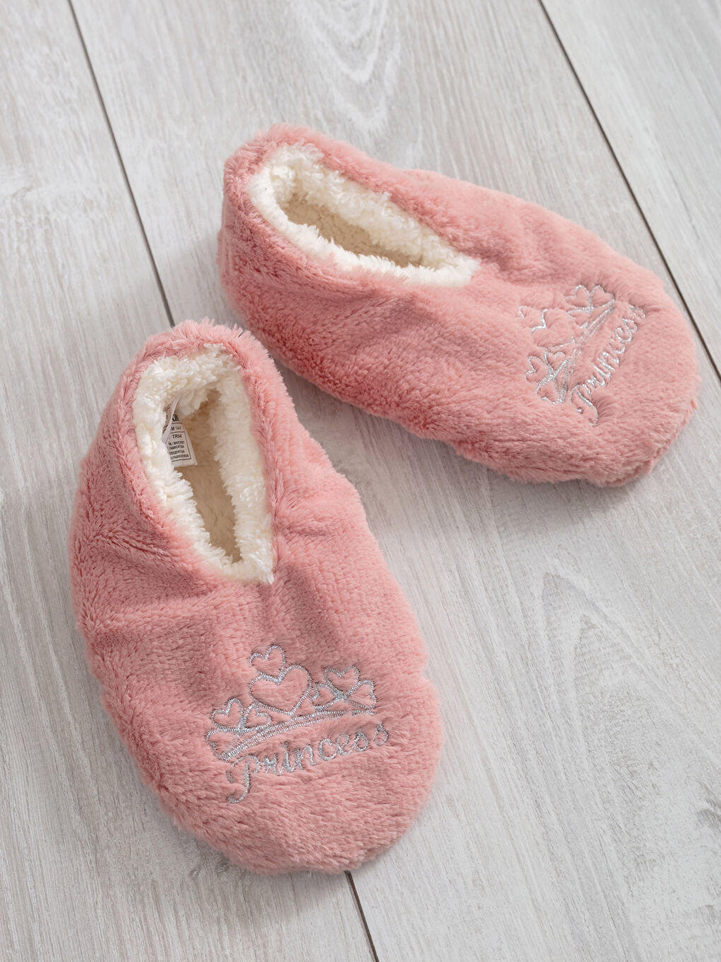 Bestickte Plüsch Hausschuhe für Mädchen