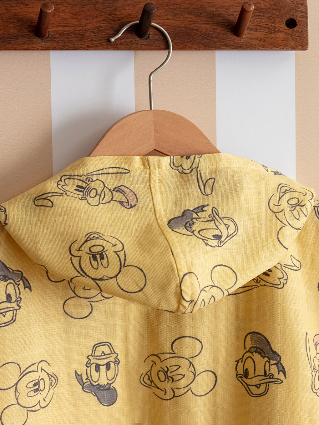 بونشو أطفال موسلين بغطاء رأس بطبعة ميكي ماوس للأولاد-3