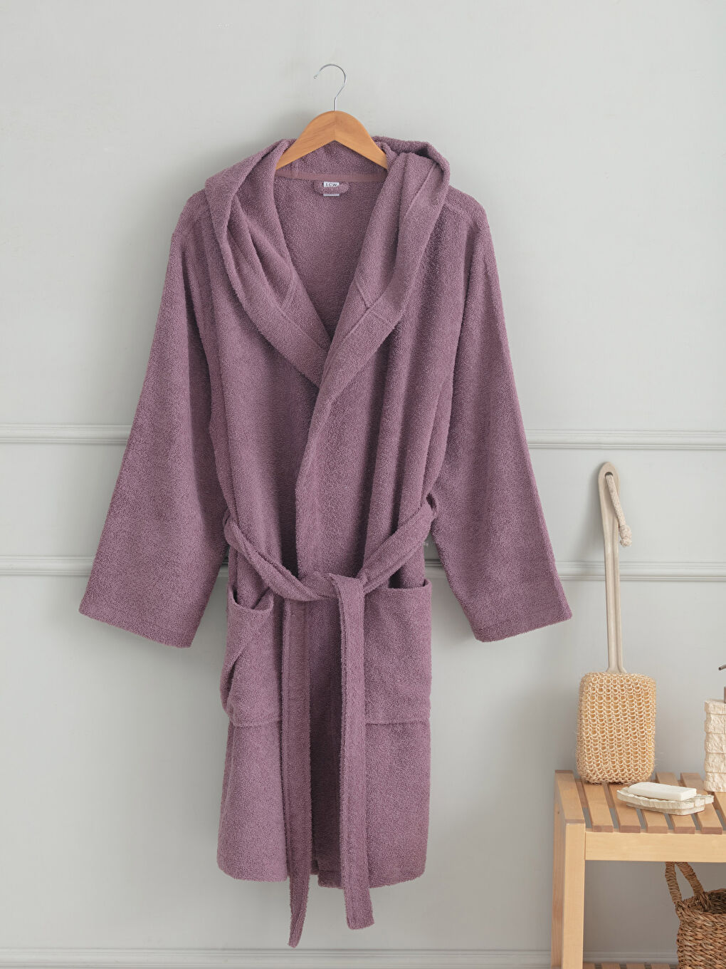 Bademantel Für Damen Mit Kapuze, Lang