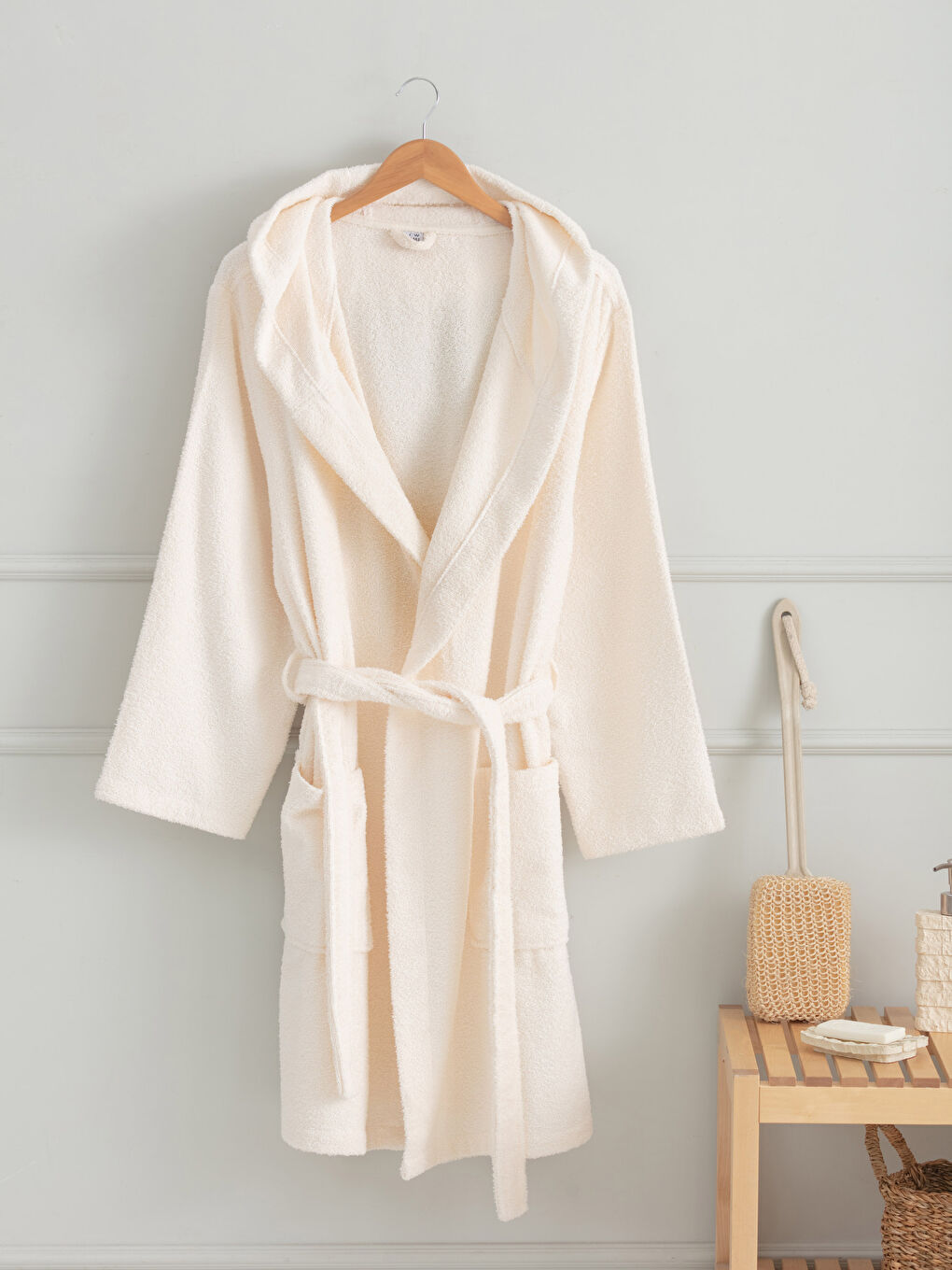Lcw Home Peignoir de bain Long À capuche pour Femmes -W1LU44Z8-T89