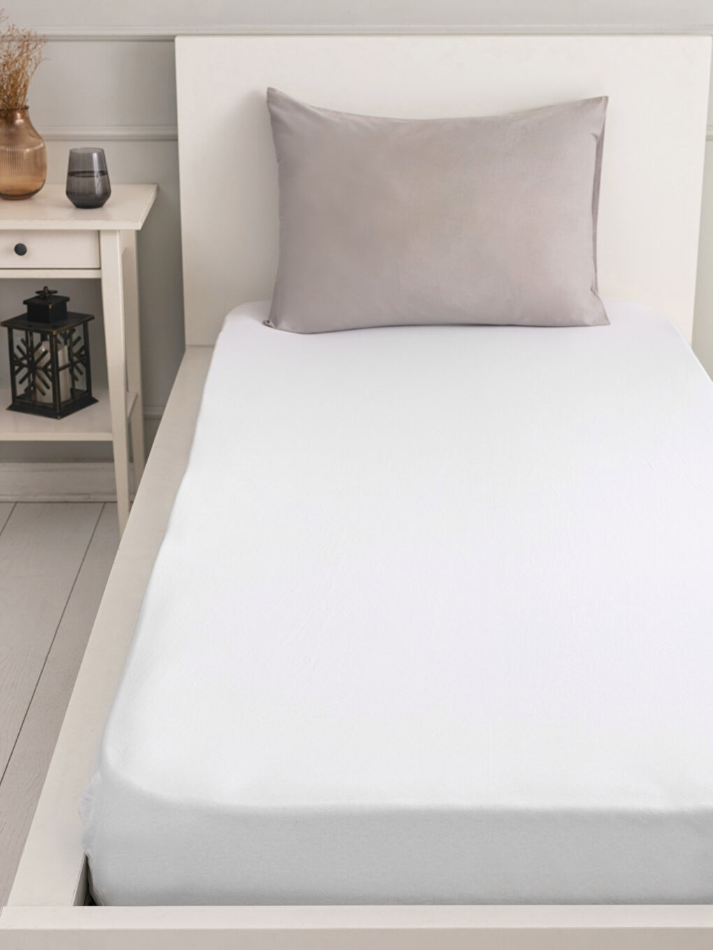 مفرش سرير مطاطي مفرد مسطح 100x200x30 سم -W1M071Z8-J5E