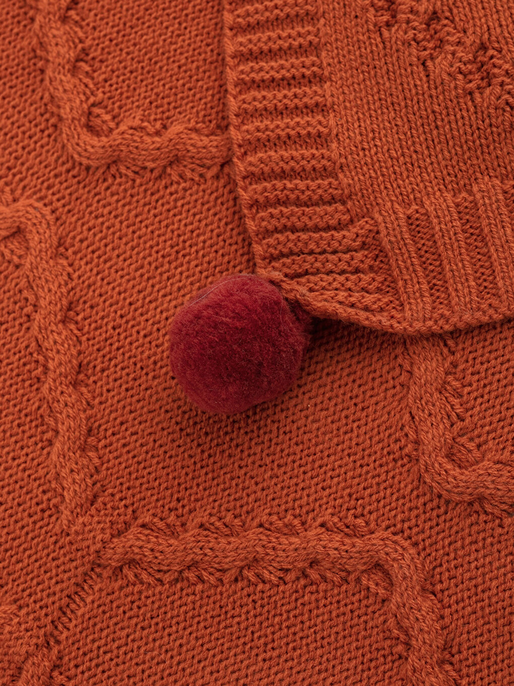 Single Pompom Knitwear Blanket 100x150 Cm-2