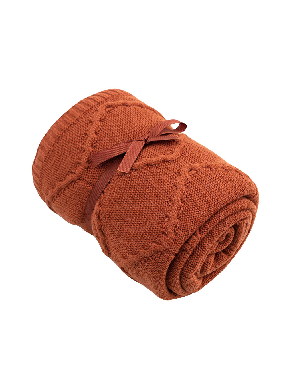 Single Pompom Knitwear Blanket 100x150 Cm-3