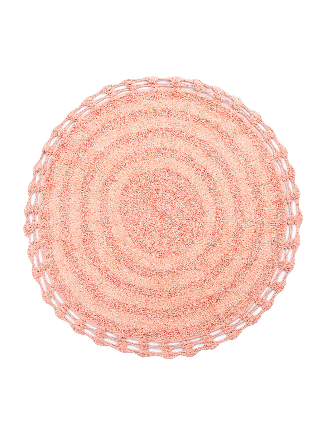 Tapis de bain rond en coton 80x80 cm-2