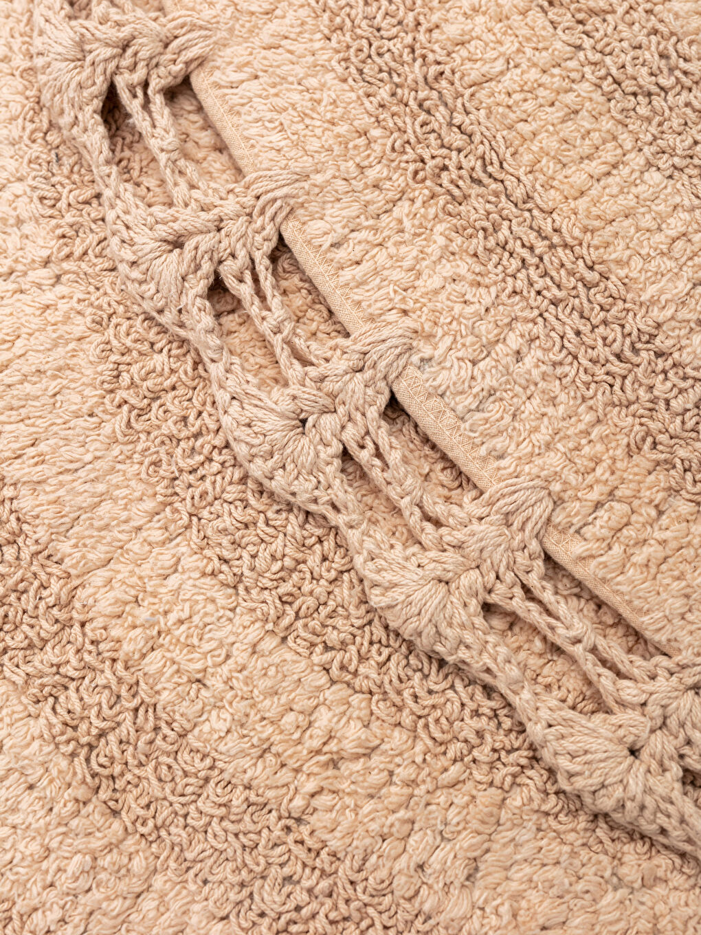 Tapis de Bain Rond en Coton 80x80 Cm-1