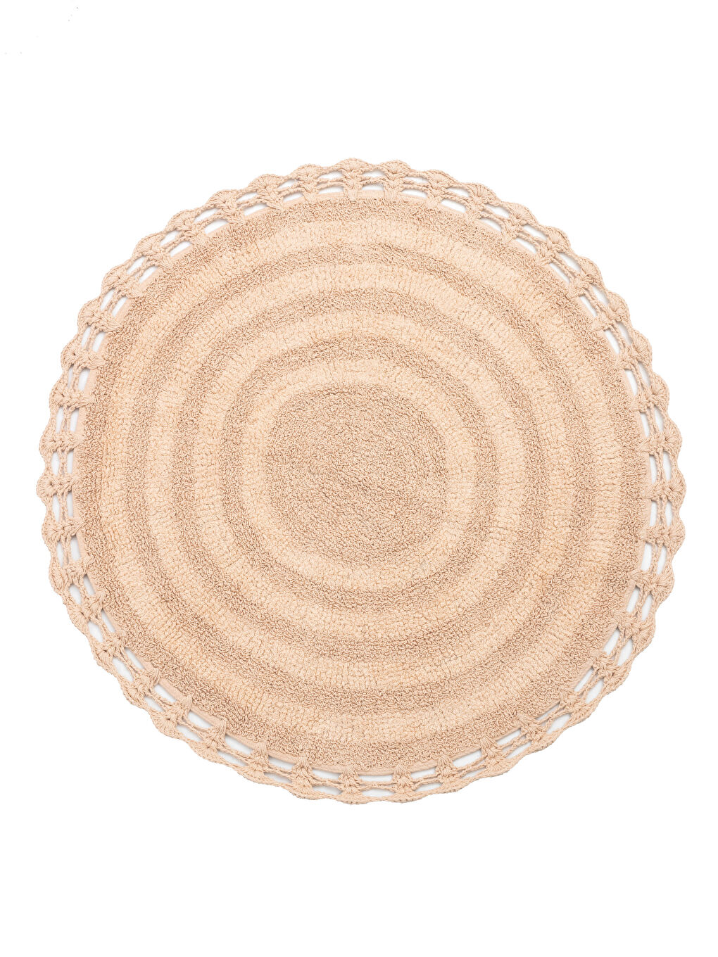 Tapis de Bain Rond en Coton 80x80 Cm-2