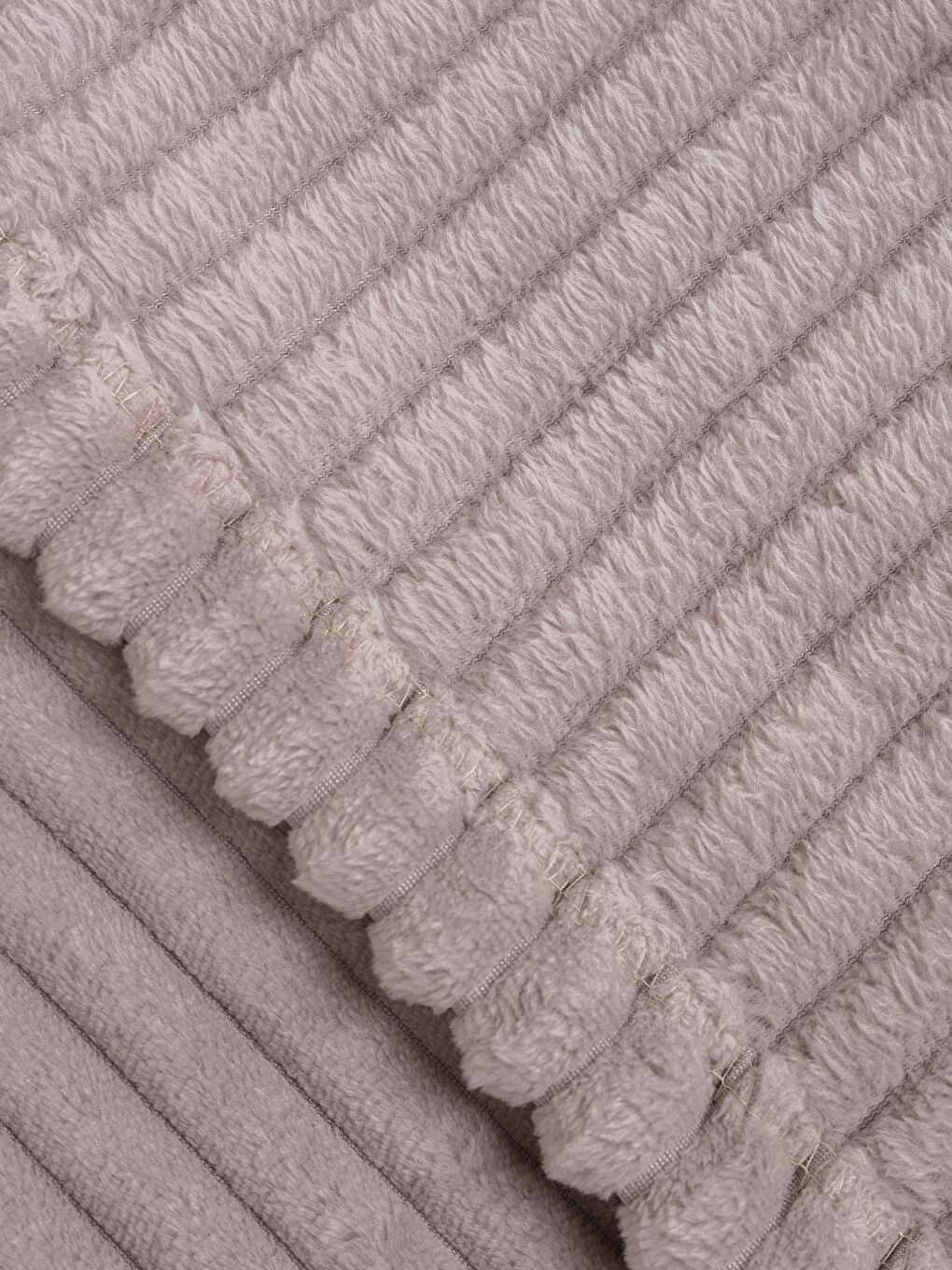Doppelte Übergroße Weiche Strukturierte Kord-Decke 220x240 Cm-3