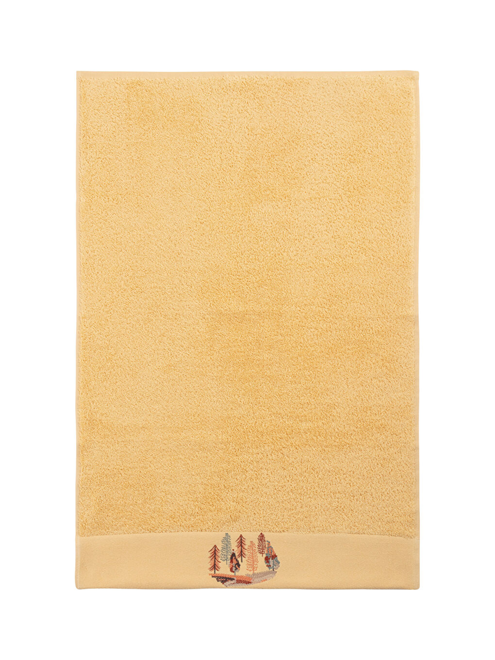 Embroidery Detailed Curl Face Towel 50x80 Cm-3