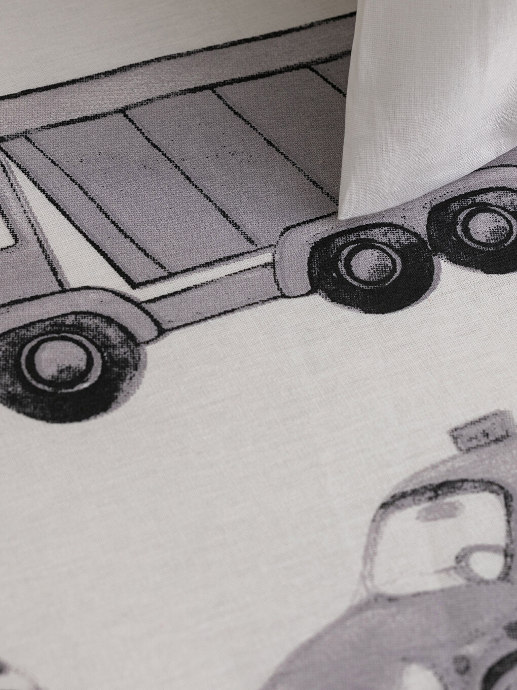 Tek Kişilik Taşıt Desenli Çocuk Nevresim Takımı-3