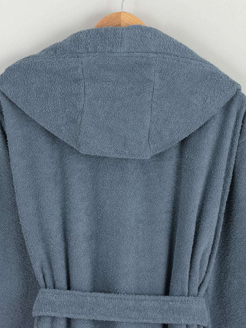 Jednostavan Dugi Muški Bade Mantil Sa Kapuljačom-3