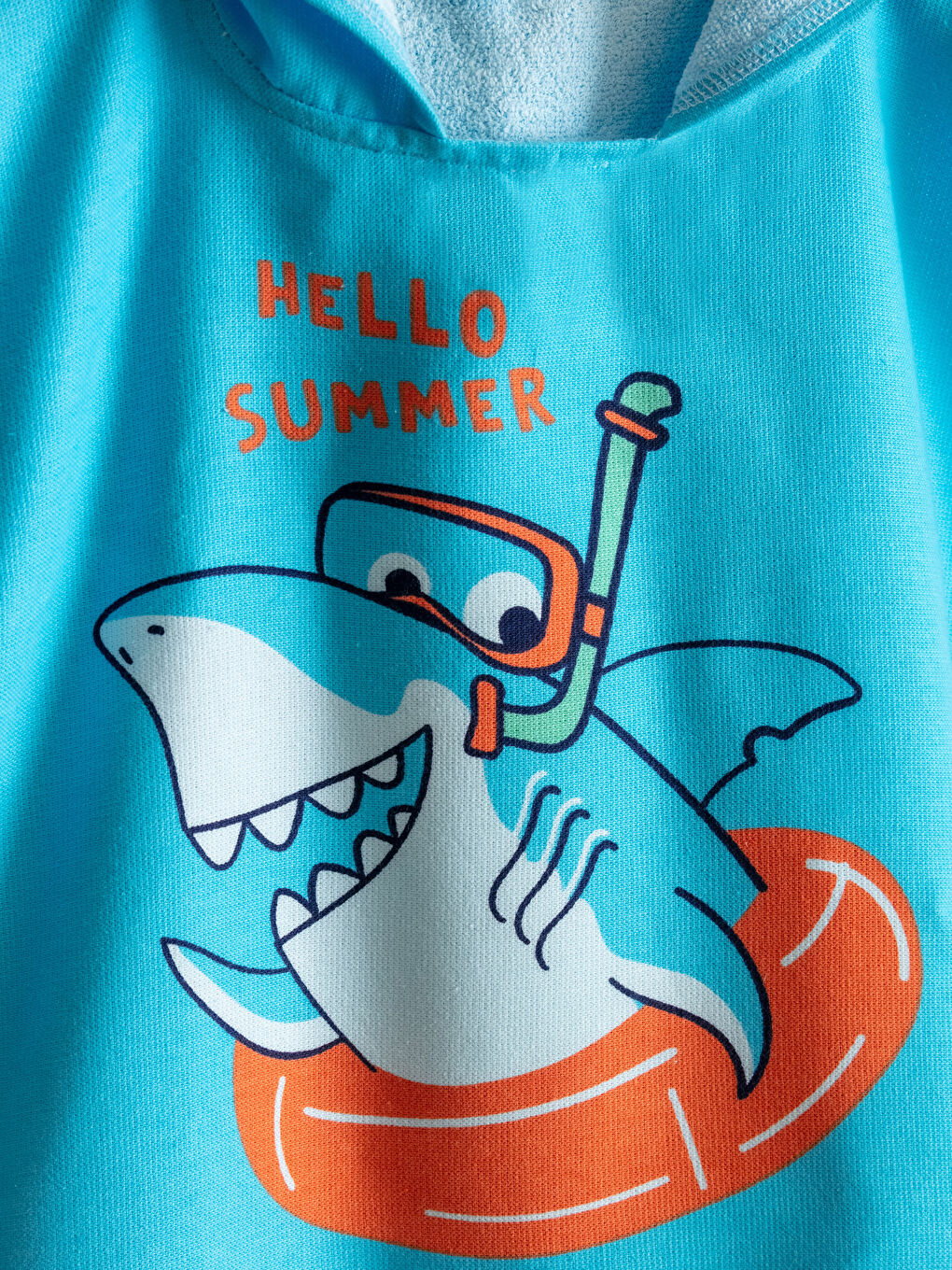 Hooded Printed Baby Boys' Towel Poncho-2