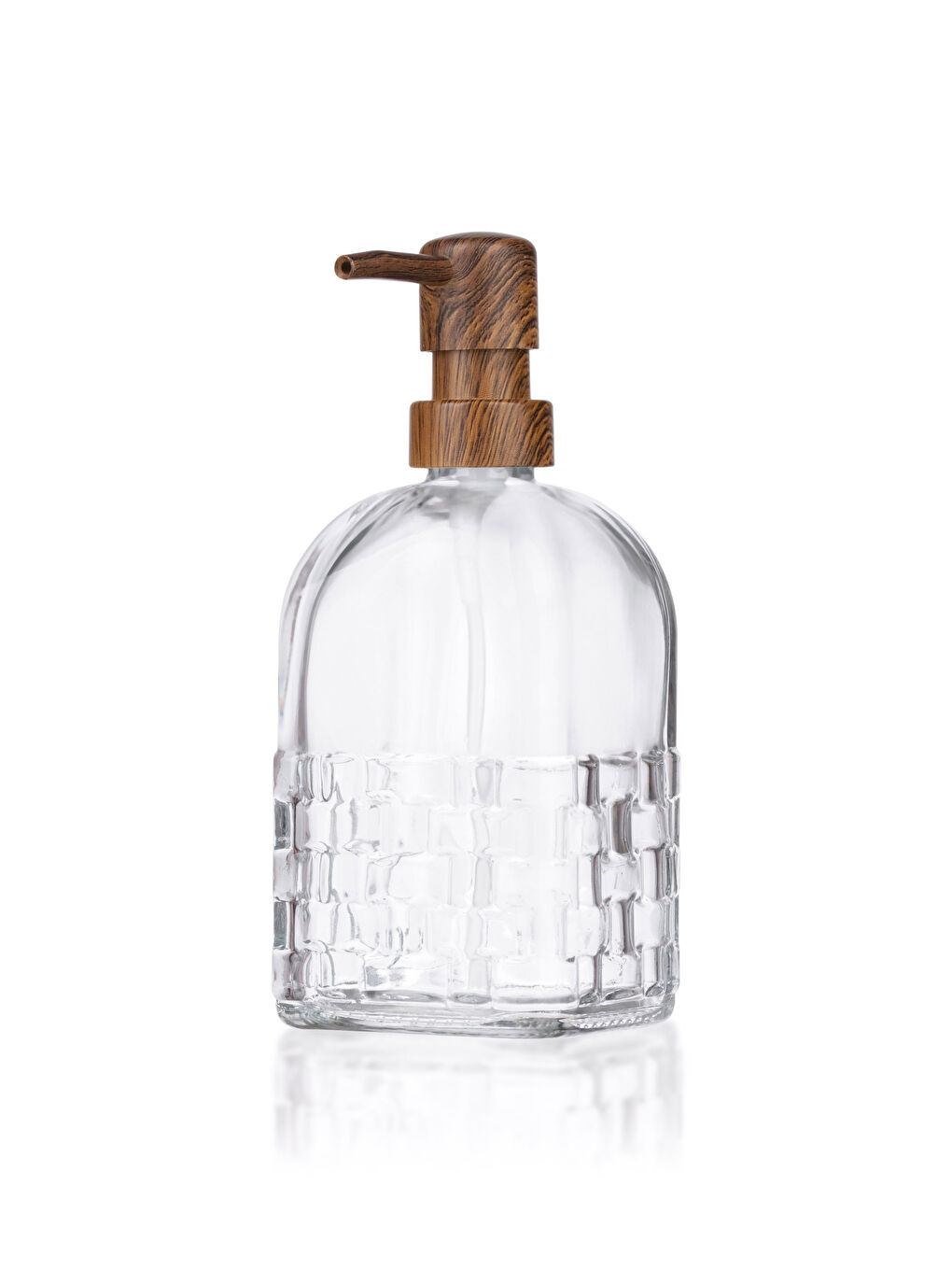 Renksiz Cam Sıvı Sabunluk 7x7x19 cm-4