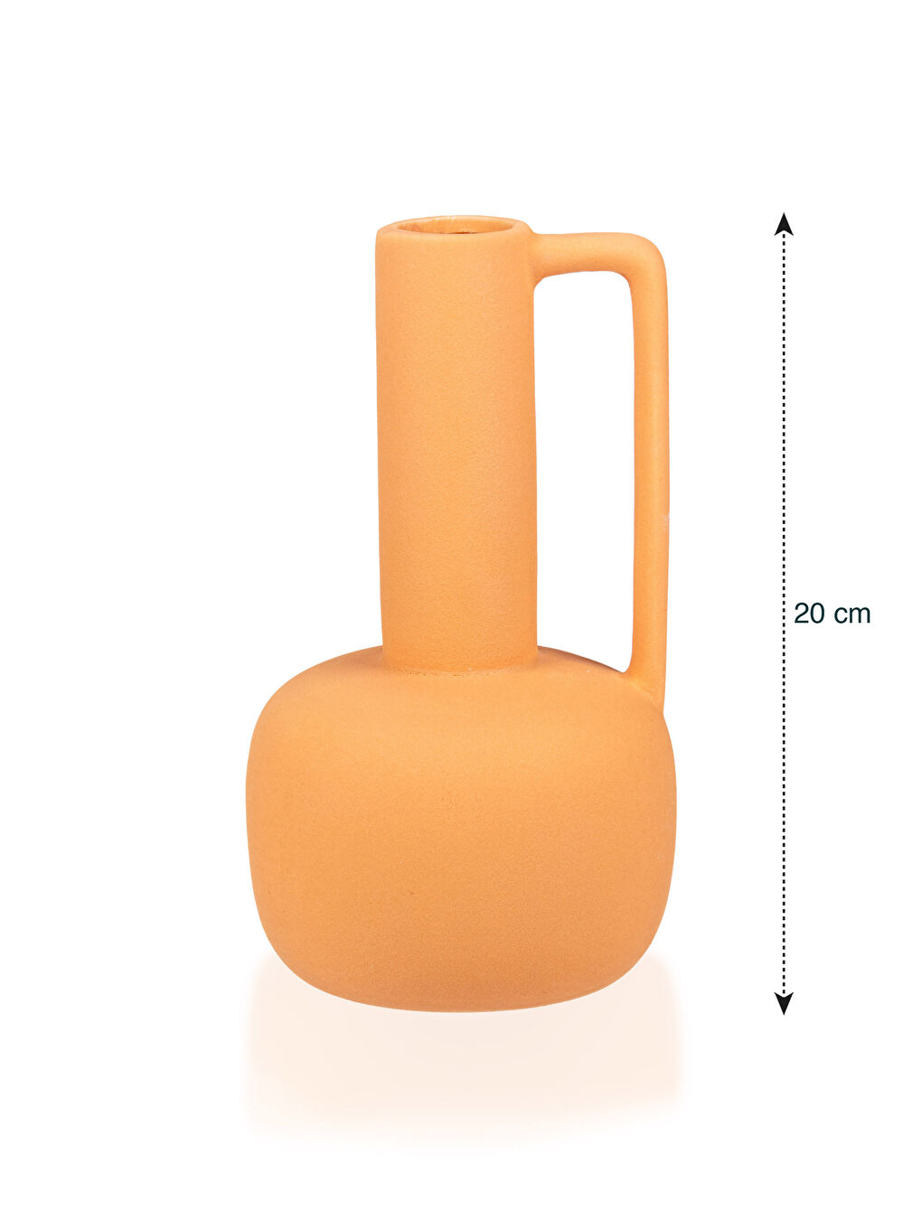 Turuncu Seramik Dekoratif Vazo 11x11x20 cm-3