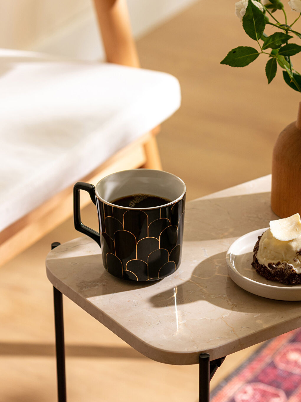 Geometric Patterned Porcelain Mug 360 Ml